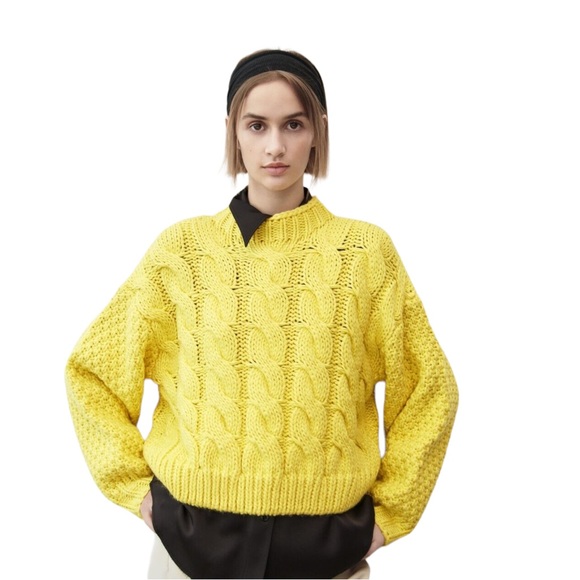 Zara Sweaters - Zara Chunky Cable Knit Aran Sweater